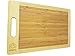 Organic Bamboo Cutting Board -Wooden Chopping Board - Antimicrobial Wood Food Prep Table - FDA Approved Food Grade - Great for Meat, Poultry, Vegetables, Cheese & More 18