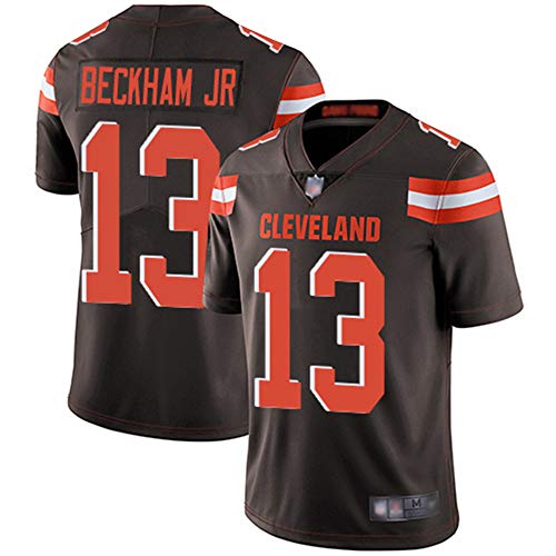 Mitchell & Ness Cleveland Browns #13 Men's Odell Beckham Jr. Limited Home Stitch Jersey