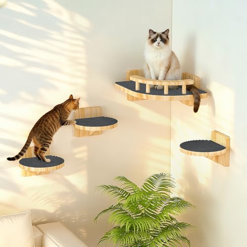 XiaZ Corner Cat Wall Shelves