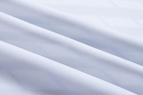 Sportides Big Boy's Quick Dry Active Sport Short Sleeve Breathable Tshirts T-Shirts Tees Tops LBS708 White L - Thumbnail 3