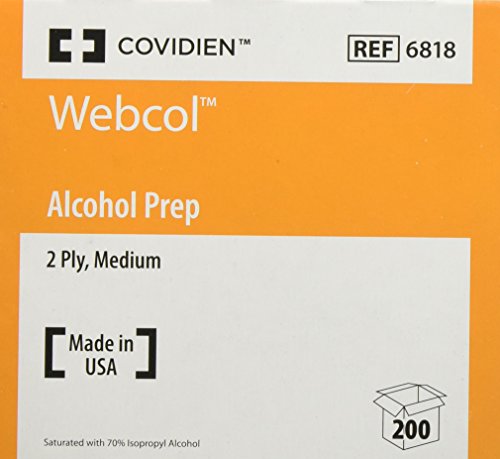Kendall Covidien Alcohol Prep Pads, 200 Count
