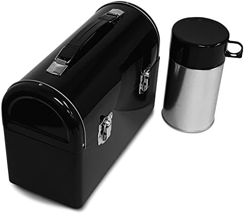 classic metal lunchbox with thermos