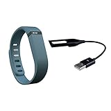 Momax Slate WristBand with Charger Cable for Fitbit Flex Wireless Band (large)
