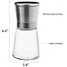 Sterline Premium Salt and Pepper Grinder Shaker Set, Adjustable Fine Precision Grinding, Manual Refillable Spice Mill Set for Black Pepper and Rock Salt