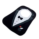 LittleTiger® Black Cute Tuxedo Toddler Baby Bib Feeding Bib