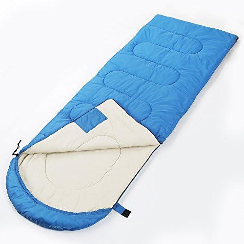 Sleeping Bag,CRAZO Premium Hooded Envelope, 86.6''x31.5'' Extra Long and Large Bag, Waterproof and Windproof Rating 20-50F with Compression Sack, Perfect for Outdoor &amp; Indoor Activities