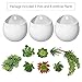 Mkono Wall Planter with Artificial Plants, Decorative Potted Fake Succulents Picks Assorted Faux Succulent in Modern Ceramic Hanging Plant Pot Vase for Home Decor, Set of 3thumb 2