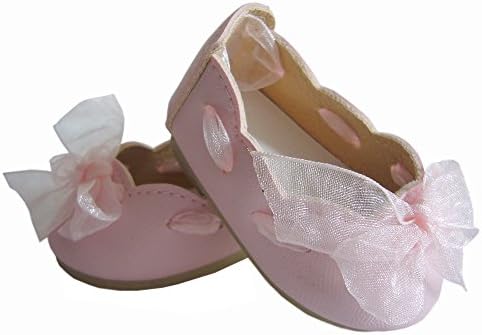 Pink Ribbon Slip On Shoes for 18" American Girl by Doll Clothes Sew Beautiful