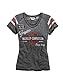 Harley-Davidson Official Women's Genuine Oil Can Burnout Tee, Grey