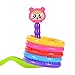 Emorefun Big Size Plastic Cartoon Scoring Quoits Portable Carrying Ring Toss Target Game Toys Game for Kids, Toddlers, Children with 5 Rings
