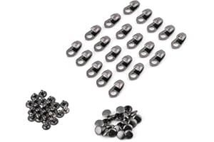 Lace Fittings,20pcs/Set Boot Hooks with Rivets for Climb Hiking Shoes Work Outdoor Mountaineering Boots,20 Pcs/Set Strong and