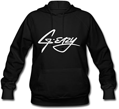 Adults' Cotton Custom G-Eazy Logo Hoodies Hooded Sweatshirt Black L