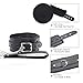 AOTNEG STAR Black Collar Pu Leather Choker Necklace with Chain for Women Men Ladies