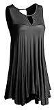 Women's Sleeveless Loose Flare Casual Tunic Top