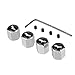 eXeAuto Tire Valve Caps,4pcs Anti-theft Chrome Car Wheel Tire Valve Stem Cap for (Black Batman)