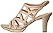 Naturalizer Women's Danya Platform Dress Sandal, Taupe/Gold, 8 M US