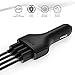 AUKEY Car Charger with 4 USB Ports for iPhone 7 / 6s / Plus, iPad Pro / Air 2 / mini, Samsung Galaxy Note8 / S8 / S8+and More