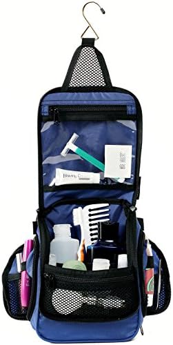 Compact Hanging Toiletry Bag, Personal Organizer | Water Resistant, Mesh Pockets &amp; Sturdy Hook