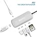 HooToo USB C Hub, 6-in-1 USB C Adapter with 4K USB C to HDMI, 3 USB 3.0 Ports, SD Card Reader, PD Charging Port for MacBook/Pro/Air (2018)，ChromeBook，and More - Silver