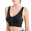 Moaly Sport BH, Ademend Zip Front Sport BH, Schokbestendig Draadloos Running Vest Yoga BH Ondergoed voor Vrouwen