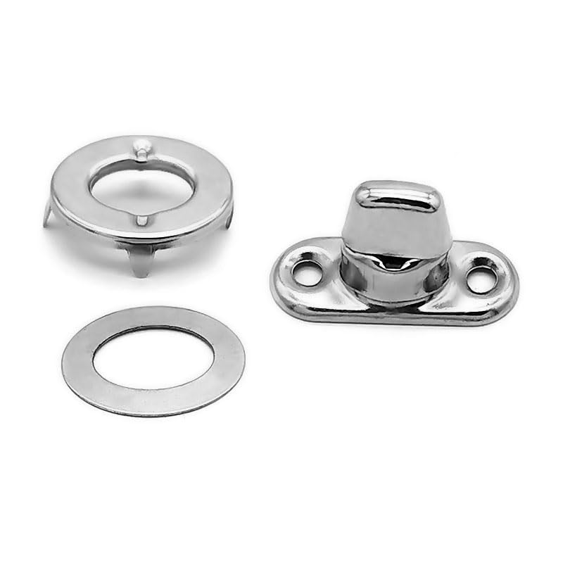 Deolven Twist Lock Fastener, 8 Sets Turn Button Fasteners Handbag Hardware Accessories,Bag Clasps and Closures Supplies for Bags Making,Twist Locks for Boat Canopy Canvas Cover, Made of Brass