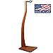 Zither Wooden Guitar Stand - Handcrafted Solid Mahogany Wood Floor Stands Best for Acoustic, Electric and Classical Guitars, Made in USA