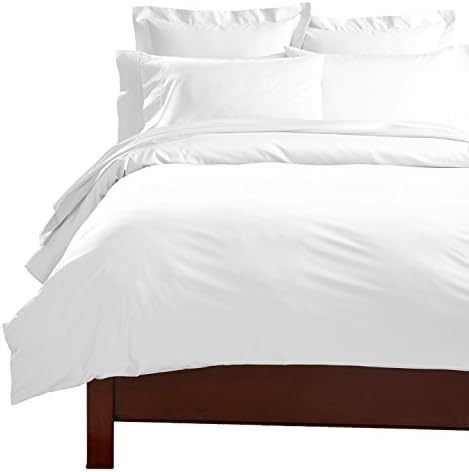 Jerry Collection Best Selling on Amazon 500 Thread Count Solid Pattern 3-PCs Duvet Cover Set With Zipper Closure Soft Egyptian Cotton Luxurious & Hypoallergenic (Super King, White)