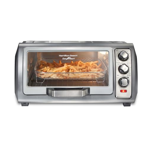 Hamilton Beach Easy Reach 6 Slice Countertop Air Fryer Toaster Oven Combo
