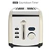 2-Slice-Toaster-Morpilot-Toaster-with-2-Wide-Stainless-Steel-Slot-and-LED-Display Toaster 2 Slice, Morpilot Stainless Steel Retro Toaster with Timer, Wide Slot, Defrost/Reheat/Cancel Fuction, Removable…