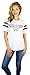 DC Comics Womens Wonder Woman Varsity Football Tee (Small) White