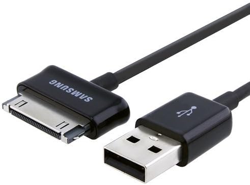 DARAHS Charging USB Cable for Samsung Tab 2 10.1 P5100/P3100 (Black) -Set of 2