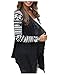 AuntTaylor Womens Plain Hi Low Asymmertric Hem Long Sleeve Cardigans Black L