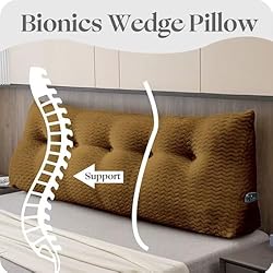 ZOEMO Large Bolster Triangular Headboard Wedge