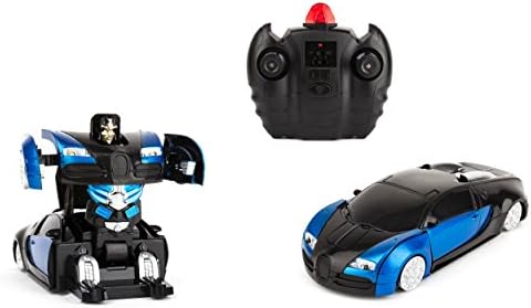 Transformable Robot Wall-Climbing Fast Electric RC Toys Autobots Blue Cars + Remote Control - The For Kids! Drives On The Wall, Ceiling and Floor