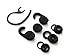 Fit Kit Compatible with Jabra Extreme 2 Headset Wireless Device b: Replacement Earloop Earhook Eartips Eargels