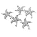 Vogholic 20pcs Silver Starfish Spacer Metal Beads DIY for Bracelets,Necklace