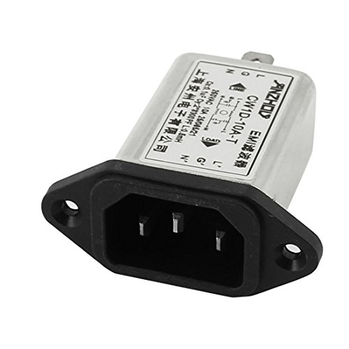 uxcell IEC 320 C14 Male Socket Panel Mount Power Line EMI Filter CW1D-10A-T