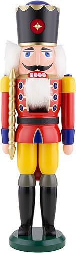 Authentic German Erzgebirge Handcraft Dregano Nutcracker Red King Made in Germany