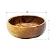 Innovatronix 4 Pieces Handmade 4 Inches Wooden Acacia Calabash Bowl - Set of 4 Wood Calabash Bowls - FREE 8 Pairs Of Wood Disposable Spoons And Forks | 4x1 Inches