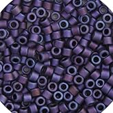 Miyuki Delica 11/0 Violet AB Matte Metallic Gold Luster 5.2gms Vial of Japanese Glass Beads