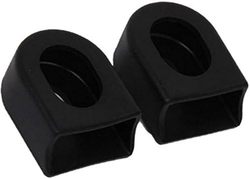 Anndeeson Silicone Mountain Bicycle Crank Arm Boots Crankset Protective Cover Case - Black