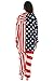 INFLATION Family Christmas Pajamas Sets, American Flag Hooded Zip Up Flannel Romper Home Onesies Sleepwear