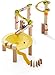 HABA Ball Track Basic Pack Funnel Jungle - Wooden Marble Run with Plastic Elements (Made in Germany)