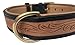 Soft Touch Collars - Leather Padded Dog Collar, Custom Handmade Hand Tooled - Black, Large