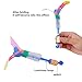 BTToyy 36 Pcs Led Light Arrow Rocket Copters, Amazing Helicopter Flying Toy, Slingshot Arrows, Party Favor For Kids ( Random Color)