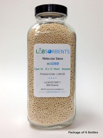 Molecular Sieve mSORB 3A 8x12 Mesh Bead 6-Pack