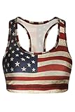 Cutiefox® Women's 3D Digital Printed Racerback Workout Sports Yoga Bra