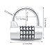 Fully Combination Lock, 1 Pack Combination Padlock for School, Home, Office, Athletic, Storage Lockers, Cabinets; Initial Combination 00000