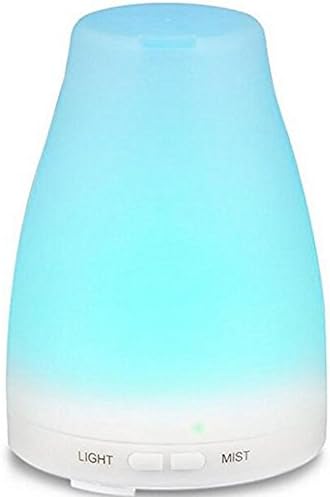 Aroma Diffuser Air Purifier with 7 Colour LED Lights 100ml Essential Oil Diffuser Portable Ultrasonic Diffusers Waterless Automatically Shut-off 5201