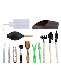 eBoot, juego de herramientas pequeñas para jardinería y suculentas, 13 unidades
